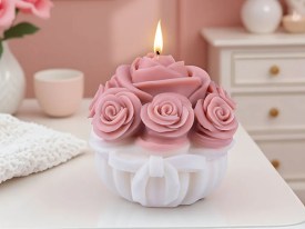 Molde silicona ramo con flores